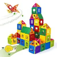 Expired:&nbsp;52PCS STEM Toddler Magnet Building Blocks