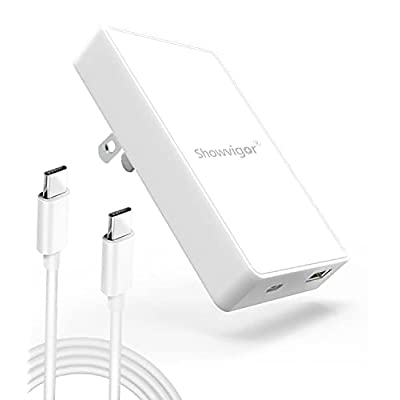 Expired: 65w USB C Fast 2-Port Wall Charger with QC 3.0 18W USB A Power Adapter, PD 3.0 Foldable Travel Charger, with 6.6ft USB C-C Fast Charging Cord