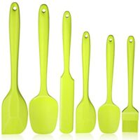 Expired: 6pcs Heat Resistant Silicone Spatulas Set with Stainless Steel Core, Premium BPA-Free