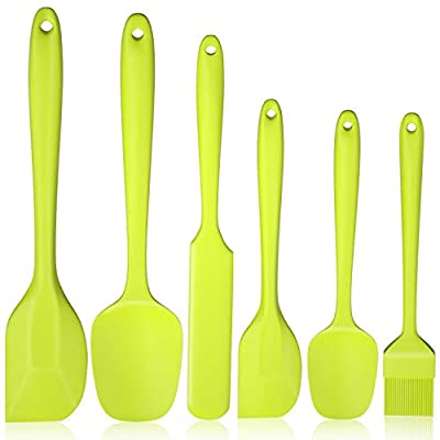 60% off - Expired: 6pcs Heat Resistant Silicone Spatulas Set with Stainless Steel Core, Premium BPA-Free