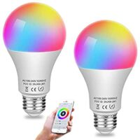 Expired: Aigital Color Light Bulb Smart WiFi Light Bulbs LED Bulb Work with Google Assistant Alexa White & Warm Dimmable Multicolor Bulbs