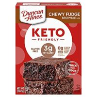 Duncan Hines Keto Friendly Chewy Fudge Brownie Mix, Gluten Free, Zero Sugar Added, 10 oz.