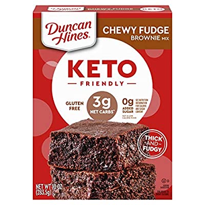 Duncan Hines Keto Friendly Chewy Fudge Brownie Mix, Gluten Free, Zero Sugar Added, 10 oz. - $4.23 ($9.93)