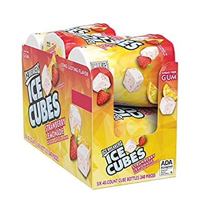 6 pack Ice Breakers Ice Cubes Gum Bottle Pack, strawberry lemonade, 3.24 oz - $8.49 ($16.45)