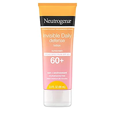 2 Pack Neutrogena Invisible Daily Defense Sunscreen Lotion, SPF 60+ 3.0 fl. oz - $5.99 ($29.30)