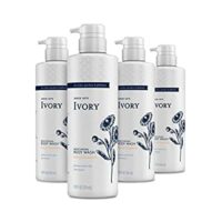 4 Pack Ivory Sensitive Skin Moisturizing Body Wash, Hint of Chamomile, 17.9 Fl Oz