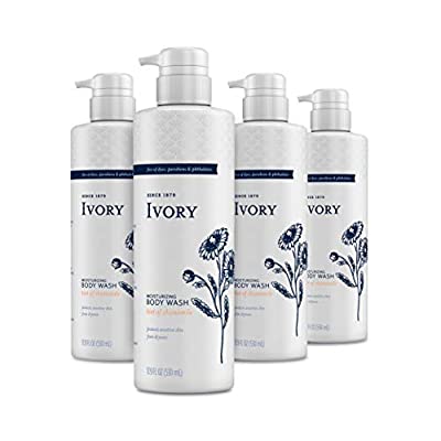 4 Pack Ivory Sensitive Skin Moisturizing Body Wash, Hint of Chamomile, 17.9 Fl Oz - $4.75 ($21.82)