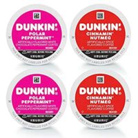 60 Dunkin Keurig K-Cup Pods, Polar Peppermint and Cinnamin’ Nutmeg