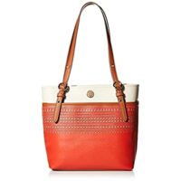 Anne Klein Perforated Pocket Tote, Siren