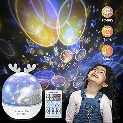60% off - Expired:&nbsp;BEVA Star Light Projector Rechargeable with 360 Degree Rotating, Color Changing