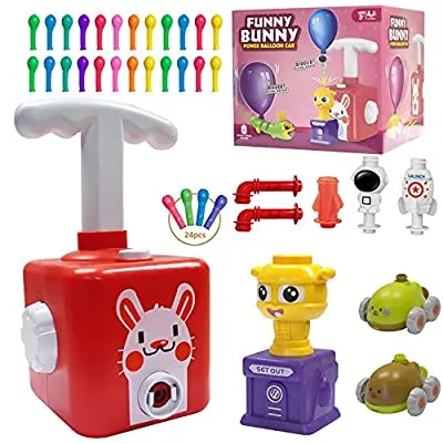 70% off - Expired:&nbsp;Balloon Launcher Car Toy Set, Cars Balloons for Kids Gifts, Creative Inflatable Balloon Powered Car Stem Toys with Manual Balloon Pump