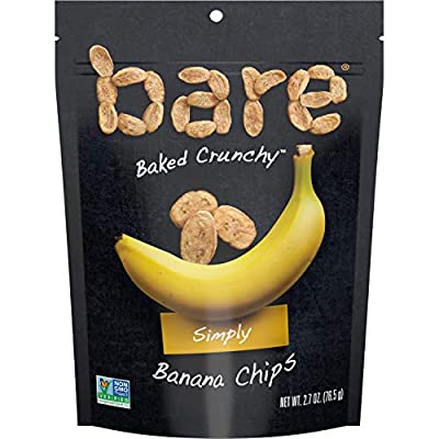 Bare Baked Crunchy Banana Chips, Simply, Gluten Free, 2.7 Ounce, Pack of 6 - $8.68 ($24.74)