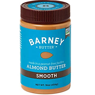 BARNEY Almond Butter, Smooth, No Stir, Non-GMO, Skin-Free, Paleo Friendly, KETO, 16 Ounce - $6.88 ($12.91)
