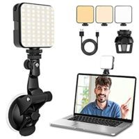 Expired: CHOOBY Video Conference Lighting,Webcam Lighting with Suction Cup & Clip