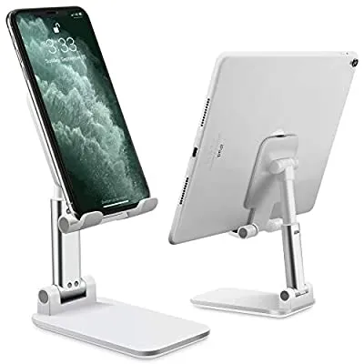 50% off - Expired:&nbsp;Cell Phone Stand Adjustable Angle Height Phone Stand for Desk Stable and Non Slip Mobile Phone Holder