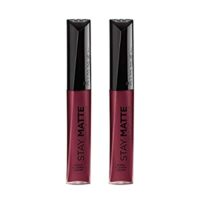 2 Pack Rimmel Stay Matte Liquid Lip Color, Plum This Show