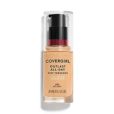 COVERGIRL Outlast All-Day Stay Fabulous 3-in-1 Foundation Soft Honey, 1 oz (packaging may vary)
