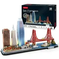 Expired:&nbsp;CubicFun 3D Puzzles LED San Francisco Cityline Collection Model Kits, Lighting Architecture Toys