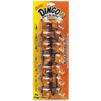 Dingo Beef Flavored Mini Rawhide Bones for Small/Toy Dogs, 7-Count