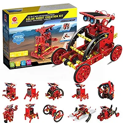 50% off - Expired: Education STEM 12-in-1 Solar Robot Kit Toys, DIY Learning Building Science Experiment Kit