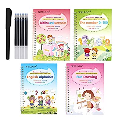 Expired: English Magic Practice Copybook, Handwriting, Magic Calligraphy, Tracing Book Calligraphic Letter Writing Easel with Pen