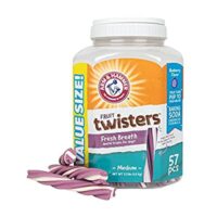 57 Pieces – Arm & Hammer Fruit Twisters Dental Treats for Dogs