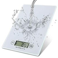 Expired: Food Scale Tempered Glass Waterproof Digital Kitchen Weight Grams Ounces Oz