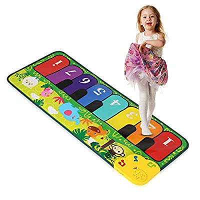 60% off - Expired: Foot Piano Mat 32″ Keyboard Play Mat with 5 Animal Sounds