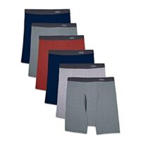 Fruit of the Loom Men’s Coolzone Boxer Briefs (Assorted Colors), 6 Pack – Covered Waistband