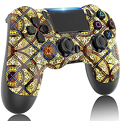 Expired: GOLDJU Wireless Controller For PS4 with Built-in 1000mAh Battery/Dual Vibration/Stereo Headset Jack/Touch Pad / Six-axis Motion Control,