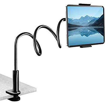 Expired: Gooseneck Tablet Mount Holder for Bed, Compatible with iPad Pro Air Mini iPhone/Samsung Galaxy Tabs/Kindle Fire/E-Reader/Switch