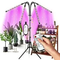 Expired:&nbsp;Grow Light for Indoor Plants Full Spectrum, Upgrade 4-Head Plant Lights, Growing Light with 4/8/12H Timer, Tripod Adjustable 15-60inch