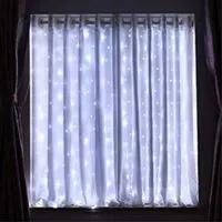 Expired: HXWEIYE White Short Curtain Lights for Small Window, 3.3x5Ft Fairy Light with Timer & 8 Clips