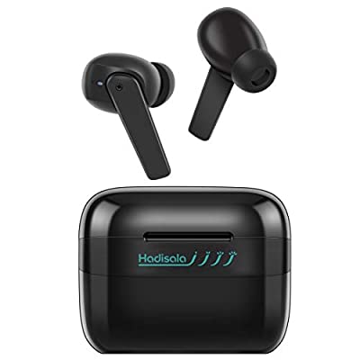 Expired: Hadisala Bluetooth 5.2, 4-Mic Noise Cancelling CVC 8.0, AptX Deep Bass, Low Latency, 33H Playtime, IPX7 Wireless Earphones