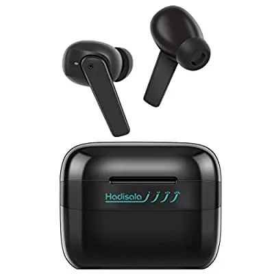45% off - Expired: Hadisala Bluetooth 5.2, 4-Mic Noise Cancelling CVC 8.0, AptX Deep Bass, Low Latency, 33H Playtime, IPX7 Wireless Earphones