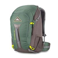 High Sierra Pathway Internal Frame Hiking Pack, 40L, Pine/Slate/Chartreuse