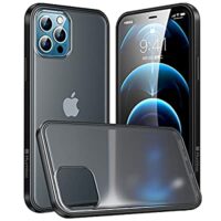 Expired: Humixx Compatible for iPhone 12 Pro Max Case [Military Grade Drop Test] [Anti-Fingerprints] Translucent Matte Hard Case with Soft TPU Bumper