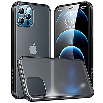 Expired:&nbsp;Humixx Compatible for iPhone 12 Pro Max Case [Military Grade Drop Test] [Anti-Fingerprints] Translucent Matte Hard Case with Soft TPU Bumper