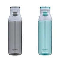 2 Contigo Jackson Reusable Water Bottle, 24oz, Smoke and Grayed Jade