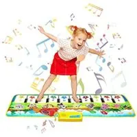 Expired: Kids Piano Mat 39.5″ X 14″ Floor Piano Mat for Kids Music Keyboard Play Mats Electronic Musical Carpet