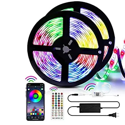 50% off - Expired:&nbsp;LED Light bar, 16.4ft (5m) SMD 5050 RGB Light bar with 40 Buttons, IR Remote Control, Color-Changing LED Light bar