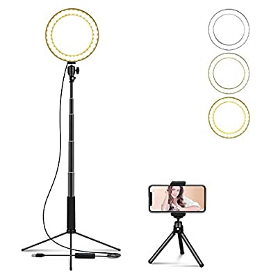 Expired: LEDGLE Upgraded Selfie Ring Light with Tripod Stand & Cell Phone Holder & Selfie Stick 8