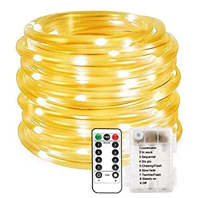 Expired:&nbsp;LiyuanQ LED String Lights, 8 Modes 100 LED Battery Operated Waterproof Fairy PVC Tube Rope Lights