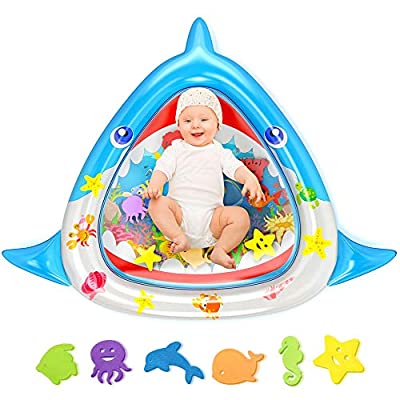 55% off - Expired: MeiGuiSha Tummy Time Baby Water Mat Large Size 34″X30″ Infant Toy Inflatable Play Mat