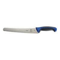 Mercer Culinary M23210BL Bread Knife, 10-Inch Wavy Edge Wide, Blue