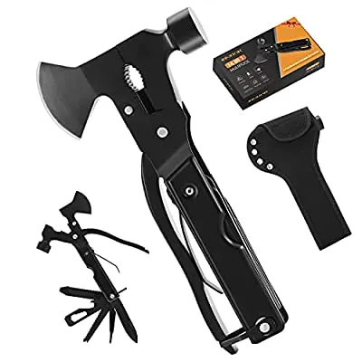 Expired:&nbsp;Multitool Camping Accessories Hatchet 14 in 1 Survival Gear and Equipment with Knife Hammer Axe Saw Screwdrivers Pliers