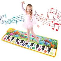 Expired: Music Piano Mat 19 Keys Touch Play Mat with 10 Demos/ 8 Dinosaur Sounds/ Adjustable Volume/ Record/ Playback