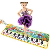 Expired:&nbsp;Musical Piano Mat 43” x 14” Keyboard Play Mat Kids Piano Mat Dinosaur Dance Mat Electronic Piano Carpet