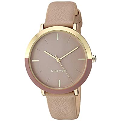 Expired: Nine West Women’s Gold-Tone and Tan Strap Watch, NW/2346GPTN - $22.95 ($36.23)