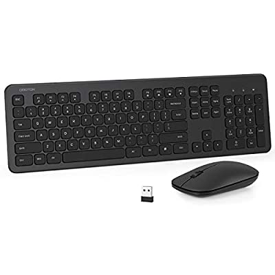 70% off - Expired: OMOTON 2.4GHz Ultra Thin Full-Size Wireless Keyboard and Mouse for Computer Black